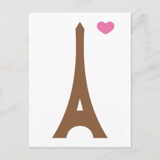 Carte Postale Eiffel amoureux...