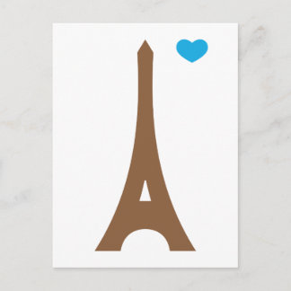 Carte Postale Eiffel amoureux...