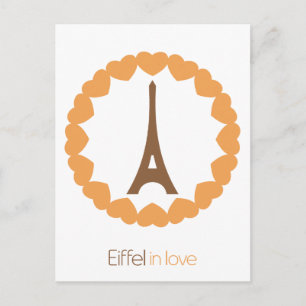 Carte Postale Eiffel amoureux...