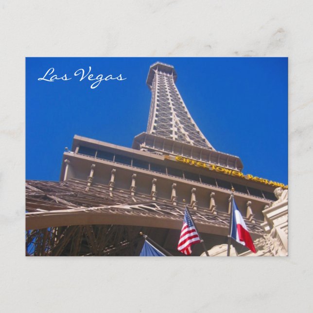 Carte Postale eiffel las vegas (Devant)