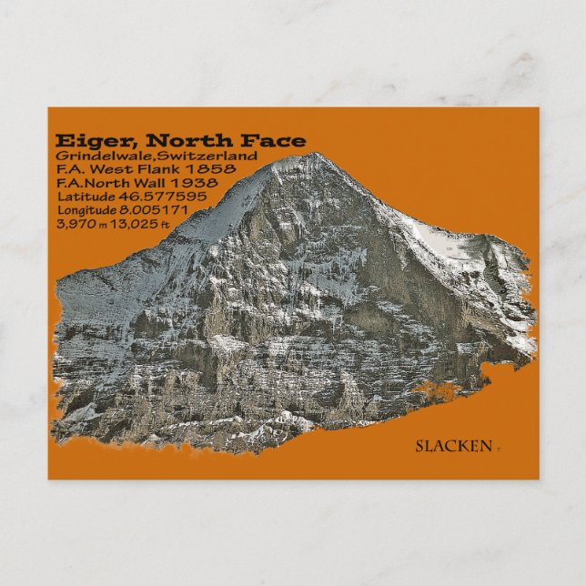 Carte Postale Eiger (Devant)