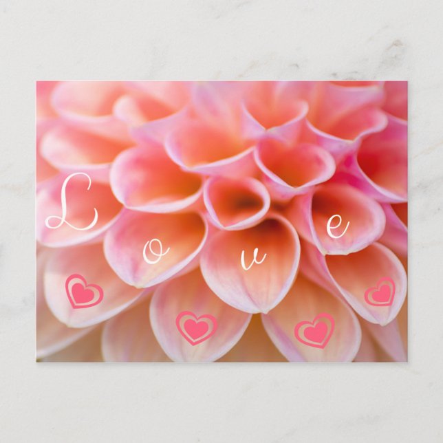 Carte Postale Ein blumiger Liebesgruß für Deine Liebsten (Devant)