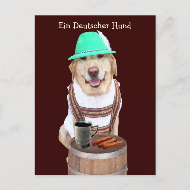 Carte Postale Ein Deutscher Hund (Devant)
