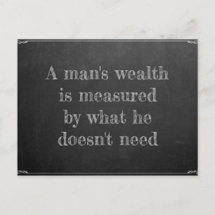 Carte Postale Eines Menschen Reichtum