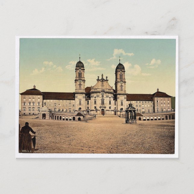 Carte Postale Einsiedeln, monastère, Lac Lucerne, Suisse v (Devant)