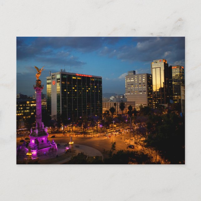 Carte Postale El Angel De Independencia, site mexicain (Devant)