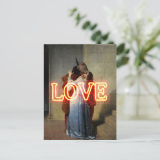 Carte Postale El Bacio Remix - Neon "LOVE" Wall Art & Merch