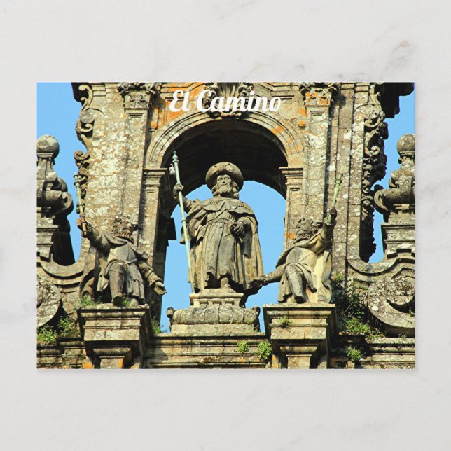 Carte Postale El Camino : Cathédrale de Saint-Jacques-de-Compost (Devant)