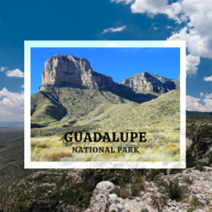 Carte Postale El Capitan Pic Guadalupe, Ciel bleu, Parc national