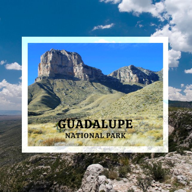 Carte Postale El Capitan Pic Guadalupe, Ciel bleu, Parc national (Créateur téléchargé)