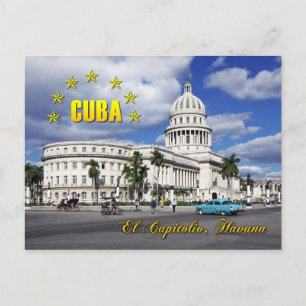 Carte Postale El Capitolio (Capitole nationale), La Havane, Cuba