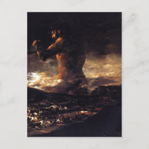 Carte Postale El coloso (1808-1812), Francisco de Goya. Huile su