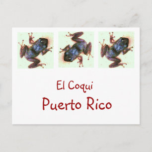 Carte postale El Coqui Porto Rico