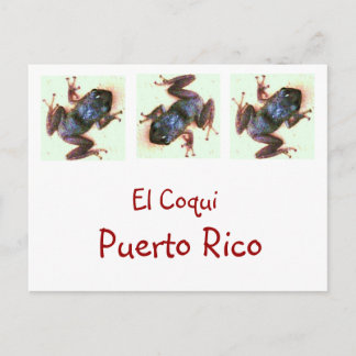 Carte postale El Coqui Porto Rico