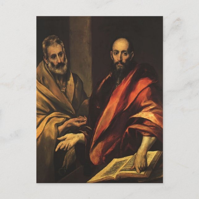 Carte Postale El Greco - Apôtres Pierre et Paul (Devant)