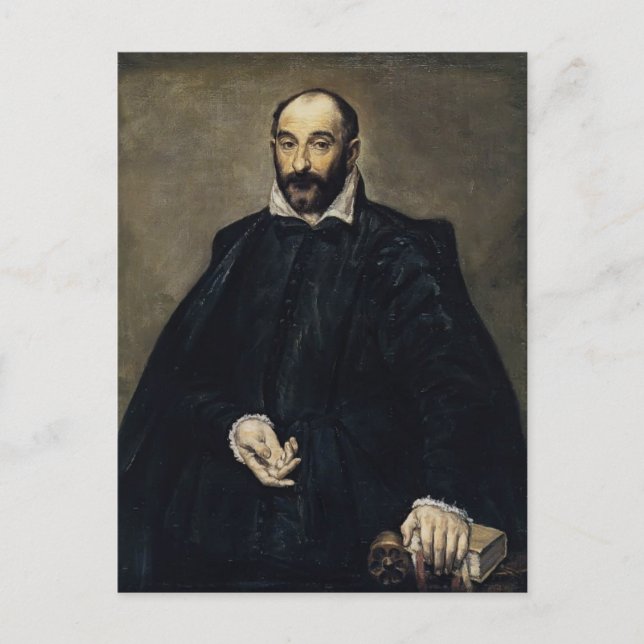Carte Postale El Greco - Portrait d'un homme (Andrea Palladio) (Devant)