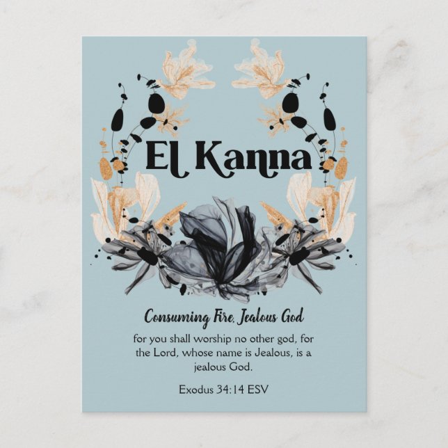 Carte Postale El Kanna | Noms de Dieu Écriture Dévotionnelle (Devant)
