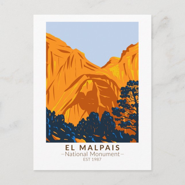 Carte Postale El Malpais Monument National Nouveau Mexique Vinta (Devant)