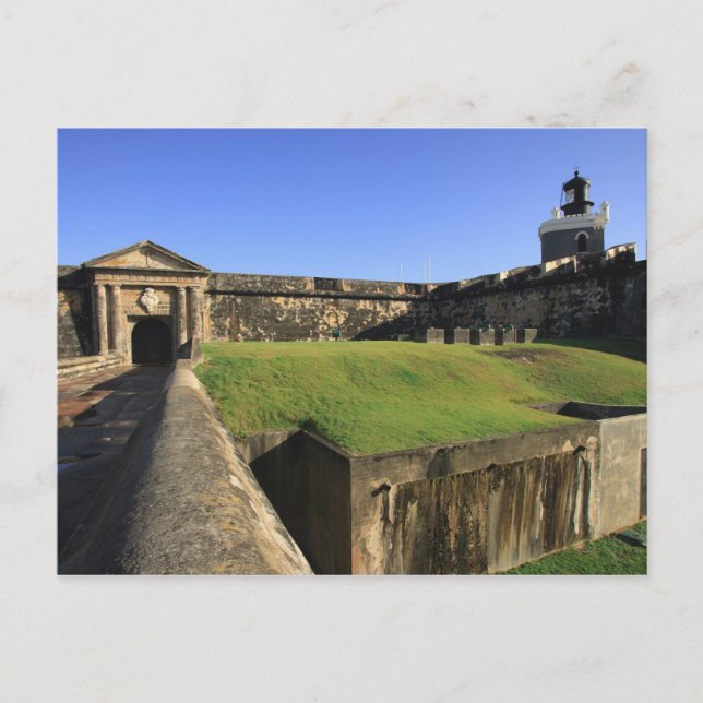Carte Postale El Morro, Château San Felipe, Drawbridge, face (Devant)