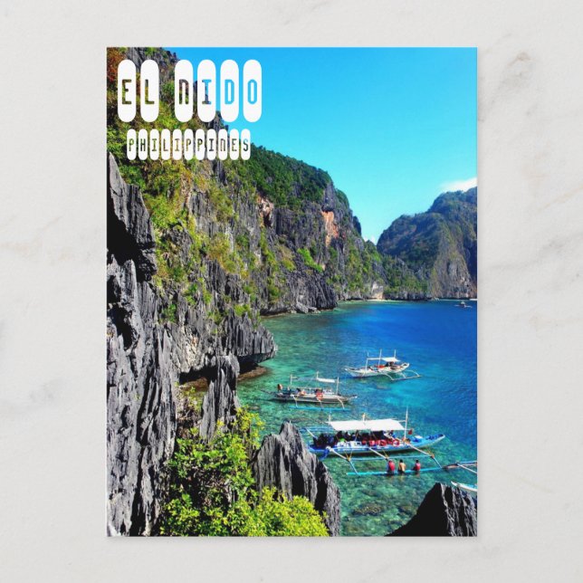Carte Postale El Nido à Palawan Philippines (Devant)
