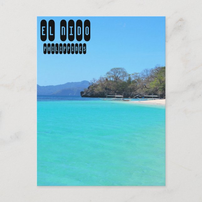 Carte Postale El Nido à Palawan Philippines (Devant)