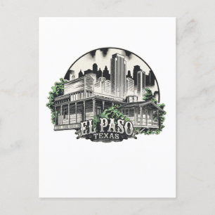 Carte Postale El Paso City Texas USA