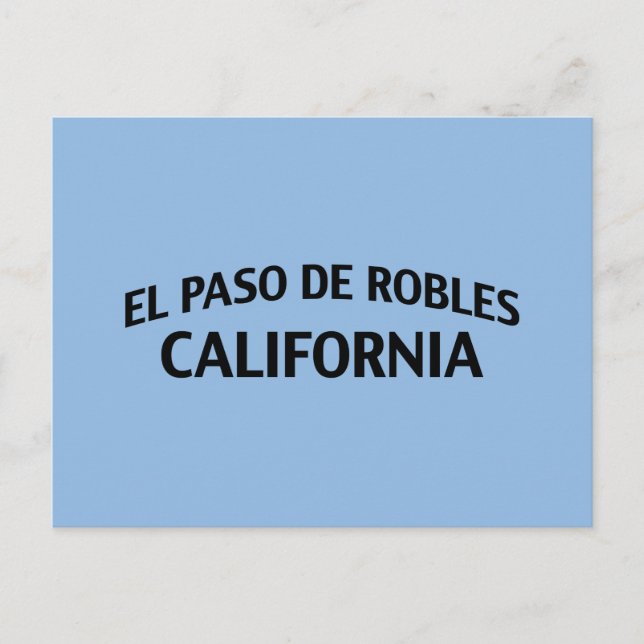 Carte Postale El Paso de Robles Californie (Devant)