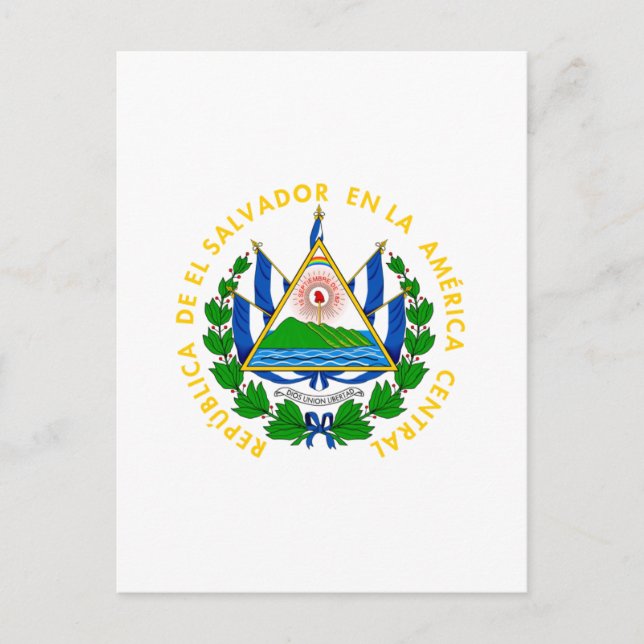 Carte Postale El Salvador - emblème/drapeau/armoiries/symbole (Devant)
