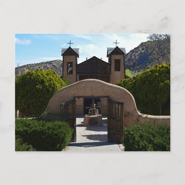 Carte Postale El Santuario de Chimayó, Nouveau-Mexique (Devant)