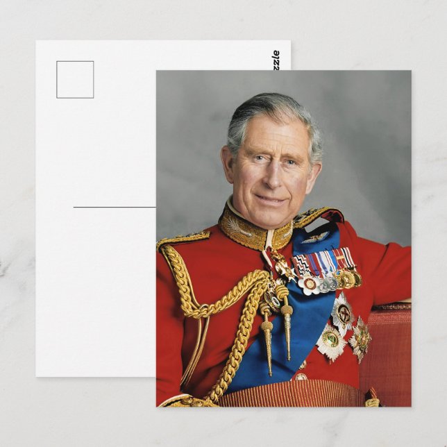 Carte Postale Élargissement de la photo King Charles III (Devant / Derrière)