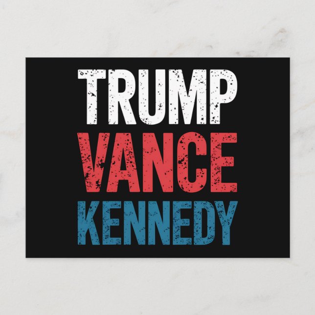 Carte Postale Élection de Trump Vance Kennedy 2024 (Devant)