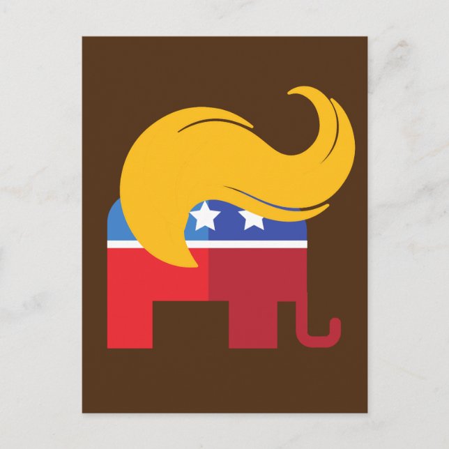 Carte Postale Élection présidentielle de Trump en 2024 (Devant)
