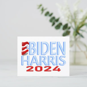 Carte postale électorale Biden Harris 2024