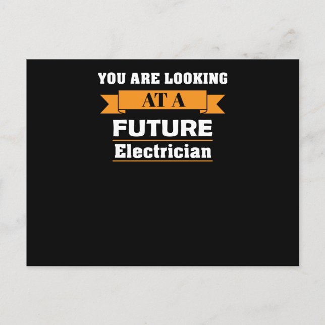 Carte Postale Électricien (Devant)