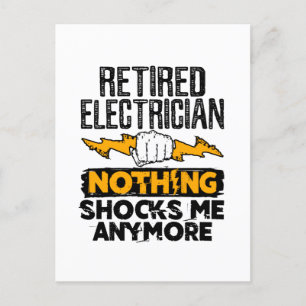 Carte Postale Électricien À La Retraite Rien Ne Me Choque Plus
