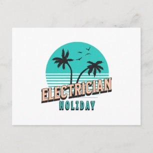 Carte Postale Électricien de vacances