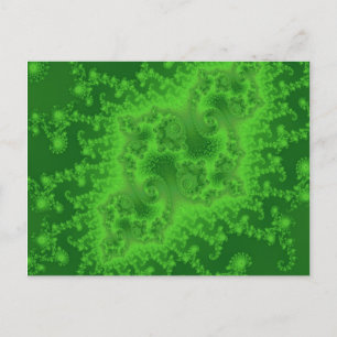 Carte postale Electrique Green Jellyfish