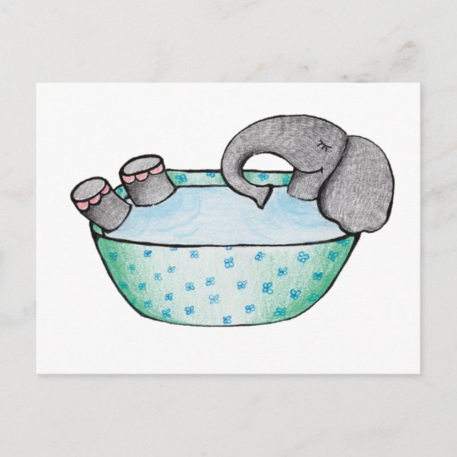 Carte Postale Elefantenbad (Devant)