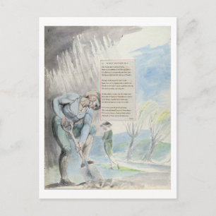 Carte Postale 'Elégance écrite dans une église-cour de campagne'