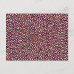 Carte Postale Elégant artiste créé Energy Texture GOODLUCK fun