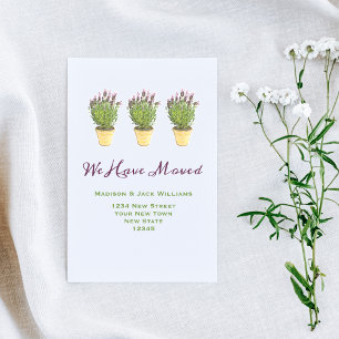 Carte Postale Élégant changement d'adresse   Faire-part de dépla