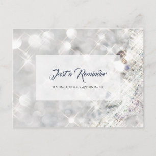 Carte Postale Elégant FAUX Diamond Parties scintillant Sparkle N