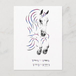 Carte Postale Élégant Jumper Horse
