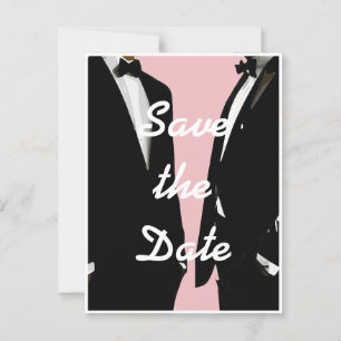 Carte Postale Elégant Mariage gay moderne