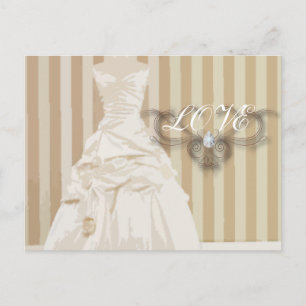 Carte Postale Elégant mariage Gown mariage Favoriser