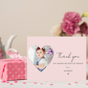 Carte Postale Élégant minimaliste photo premier anniversaire Mer