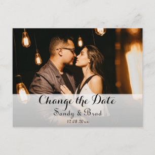 Carte Postale Élégant moderne personnalisé photo Changement de d
