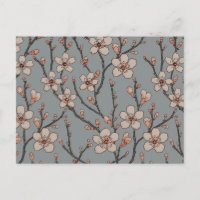 Élégant Motif Fleur rose Douce Fleur Fleur de Ceri