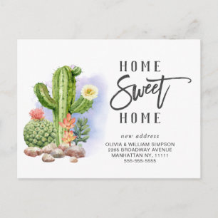 Carte Postale Elégante aquarelle Faire-part de déplacement succu