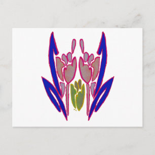 Carte Postale Elégante aquarelle Rose Imprimer